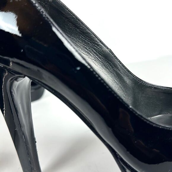 Stuart Weitzman Black Patent Leather High Heels Platform Pumps US 7 - Picture 15 of 15